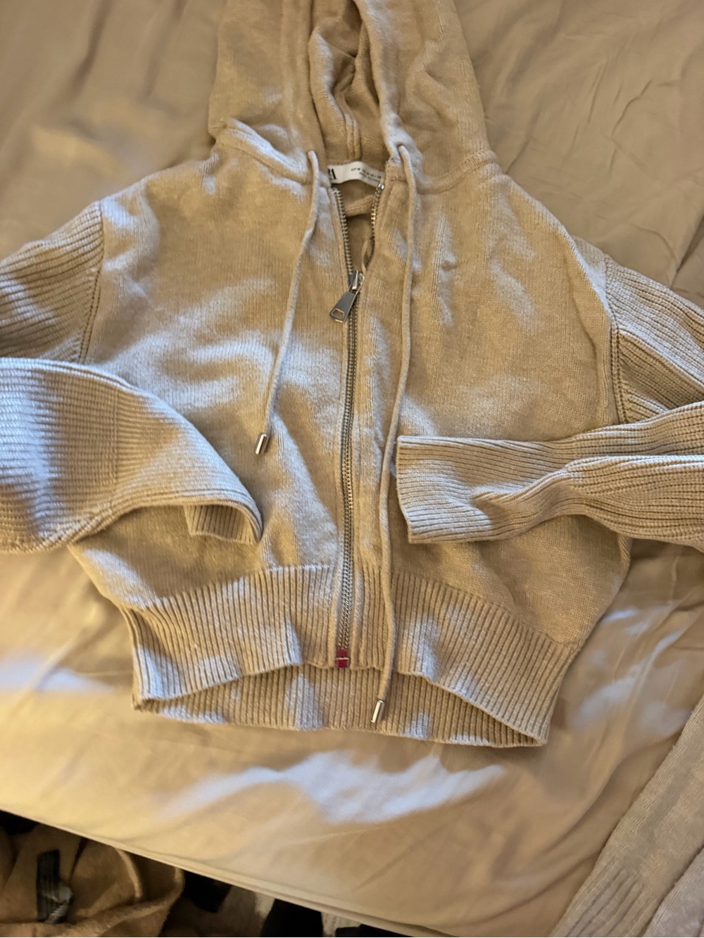 Zara Zip-Up Hooded Women's Sweater